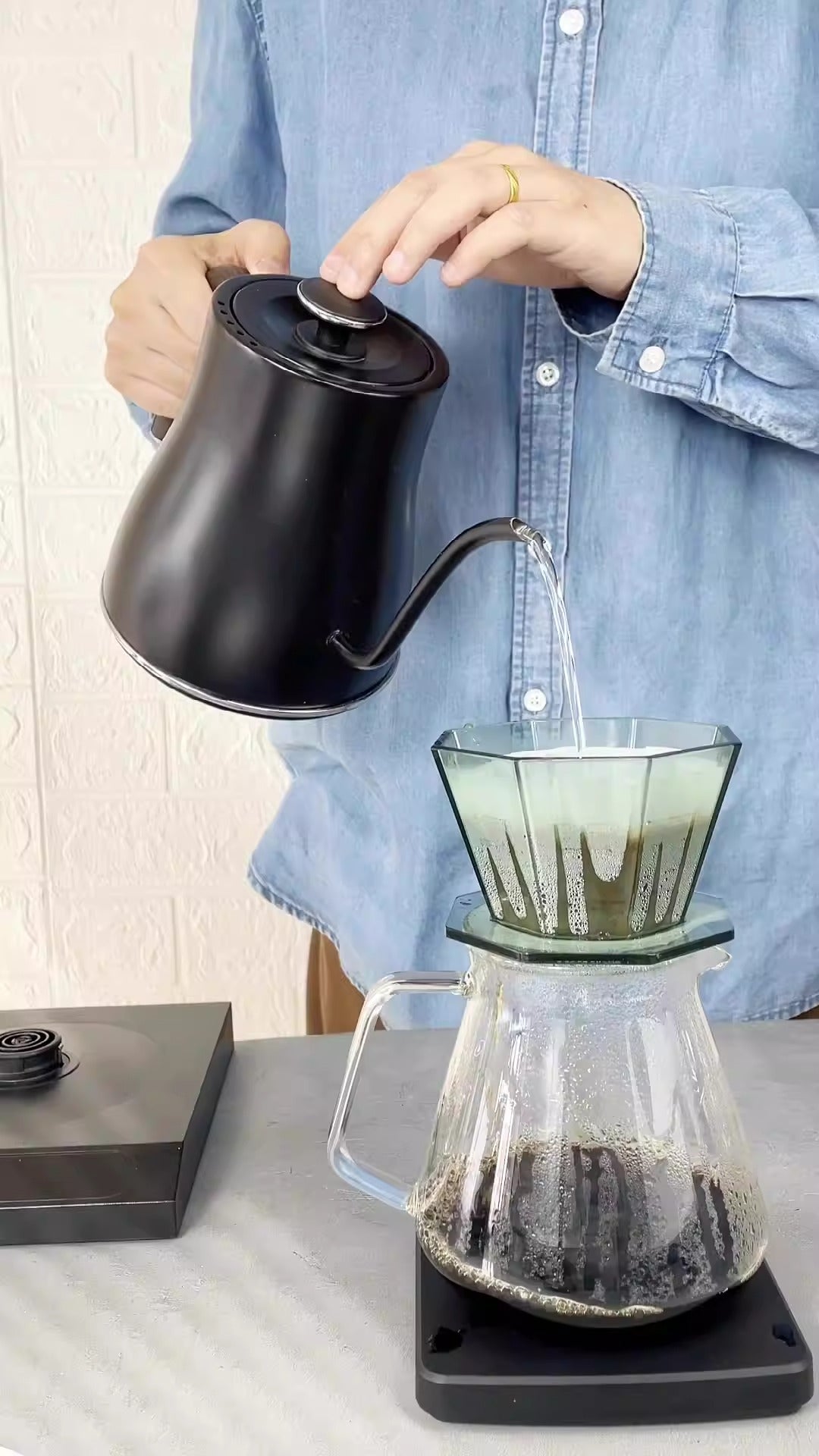 Coffee filter cup coffee filter cup hand brewed coffee pot filter drip filter pot hand brewed coffee pot set - Korvel
