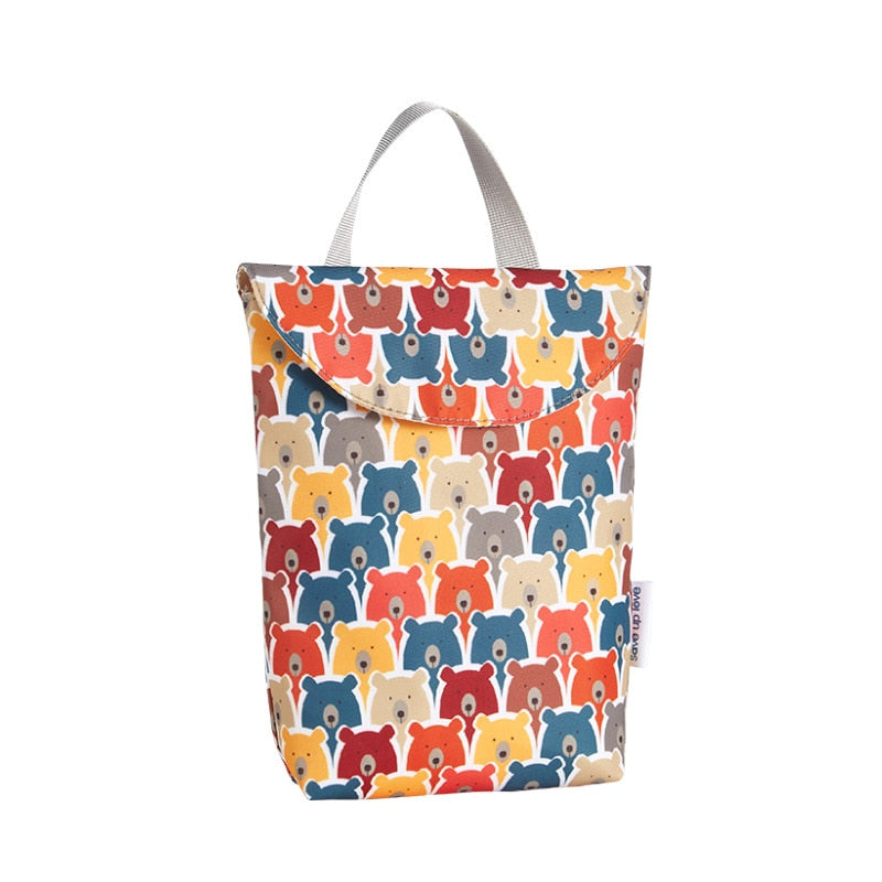 Bolsa Organizadora de Pañales Impermeable Multifuncional para Bebés