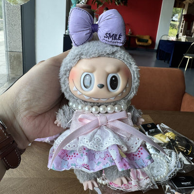 Labbubu Doll Accessories - Stylish Keychain & Clothing Set