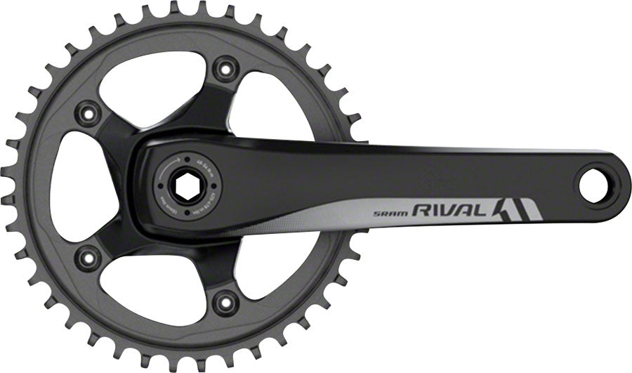 SRAM Rival 1 Crankset - 170mm 10/11-Speed 42t Negro