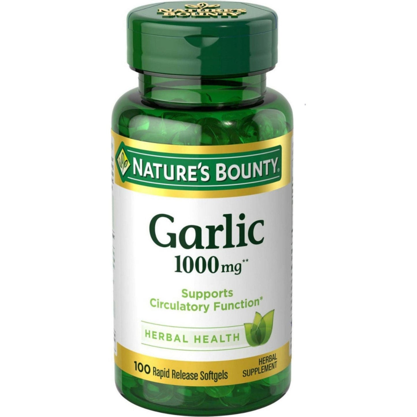 Extracto de Ajo Sin Olor Nature's Bounty Softgels, 1000 Mg