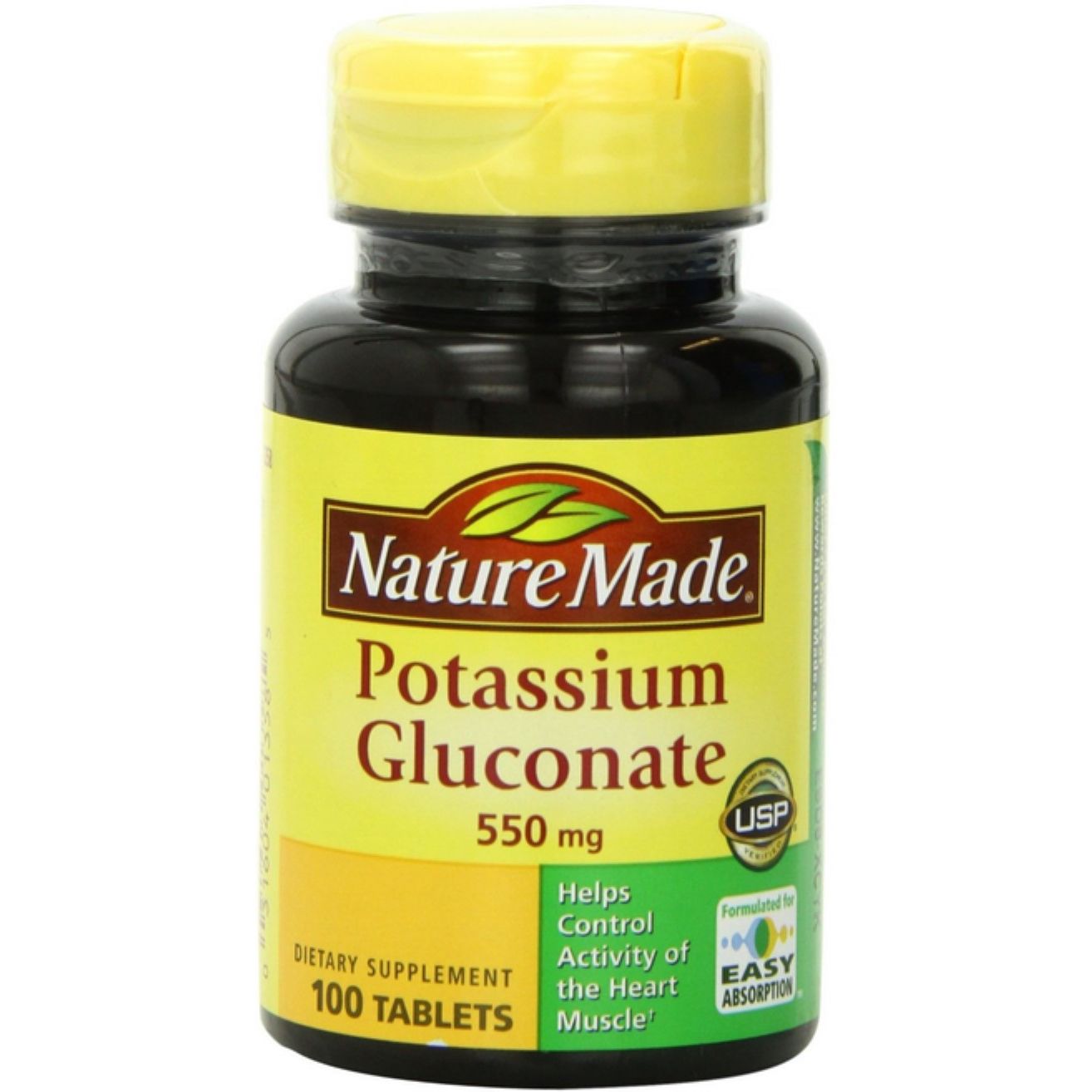 Tabletas de Gluconato de Potasio Nature Made 550 Mg