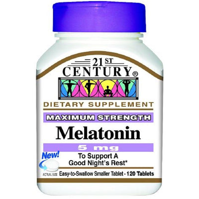 Melatonine Maximum Force du 21ème Siècle - 5 mg (120 Comprimés)