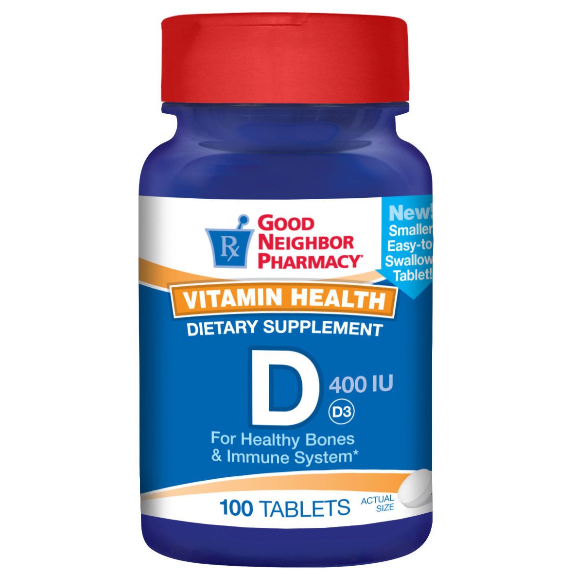 GNP Vitamin D 400 IU Tablets - 100 Count