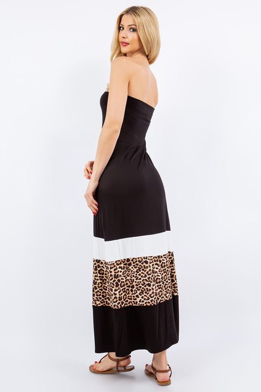 Robe Maxi Imprimé Léopard Grande Taille - Tendance et Moderne