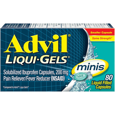 Capsules de soulagement de la douleur Advil Liqui-Gels Minis, 200 mg d'ibuprofène