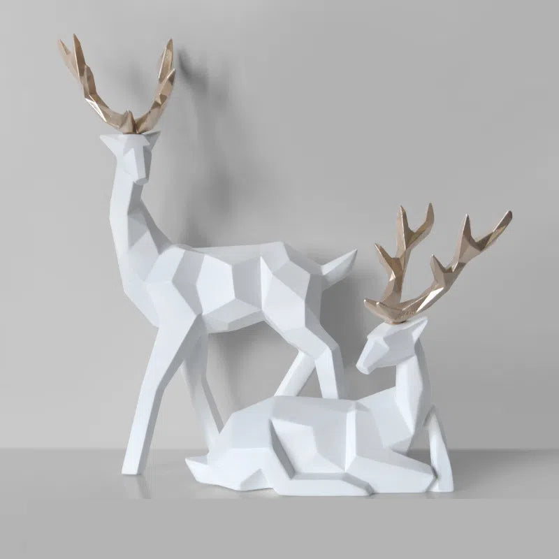 Elegant Resin Deer Figurine for Home Decor