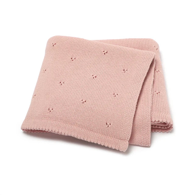 Knitted Solid Color Duvet Cover for Infants and Young Children