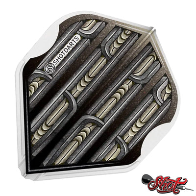 Warrior Rutene Black Dart Flights - Precision Performance - Korvel