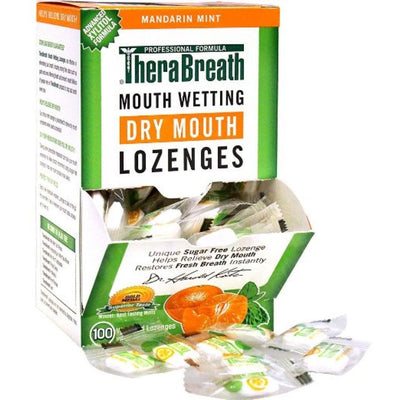 TheraBreath Dry Mouth Lozenges - Sugar Free Mandarin + Mint