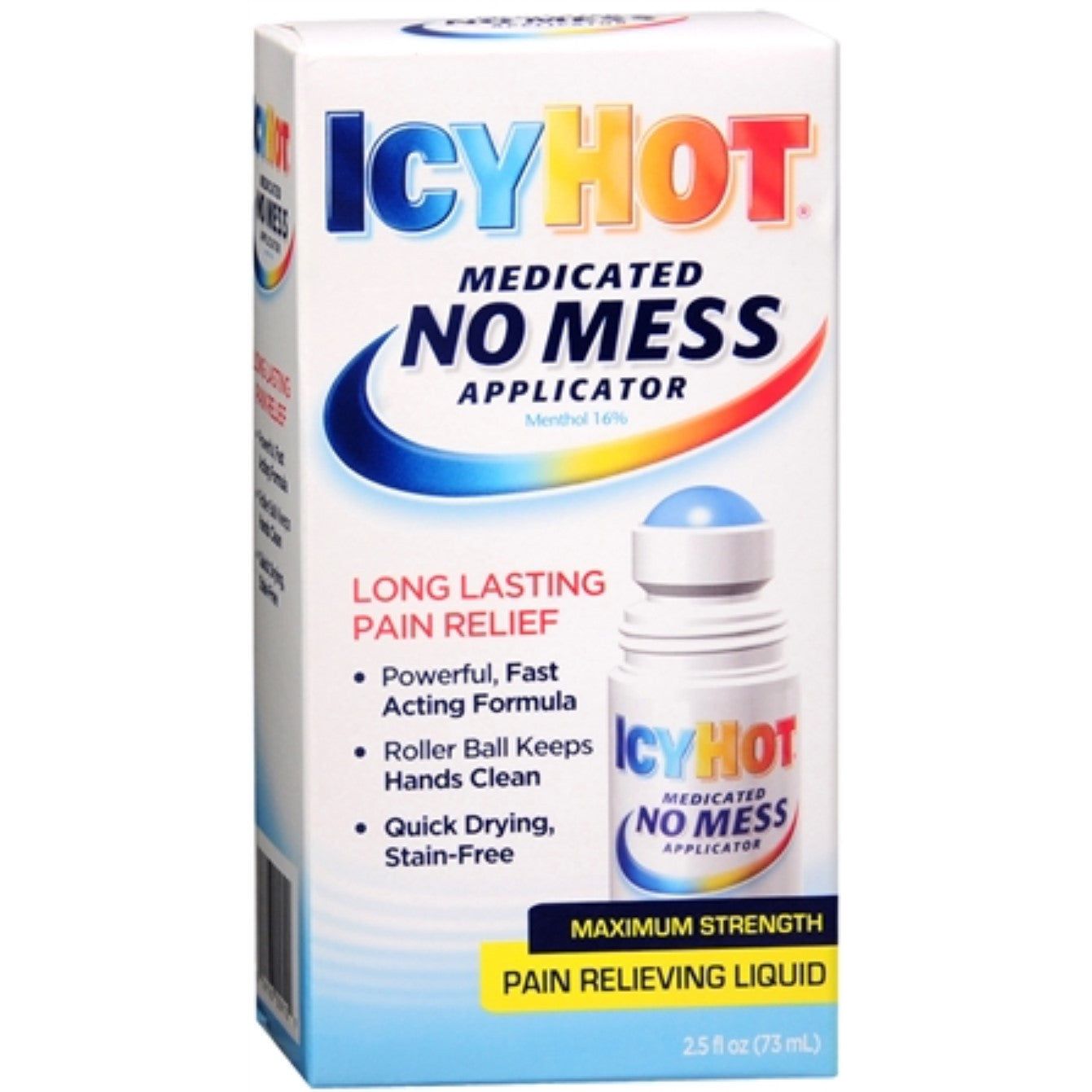 Icy Hot Roll-On Pain Relief 2.9 Fl Oz - Mess-Free Application