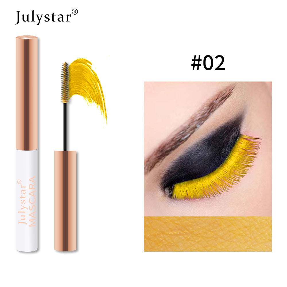 Eyelash Foundation Cream Waterproof Anti Sweat Not Dizzy Dye Slender Long Curl Warped Thick Color Mascara - Korvel