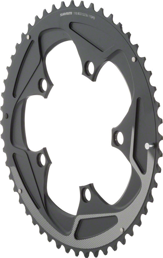 SRAM 52 Tooth 11-Speed Chainring with Silver Trim
