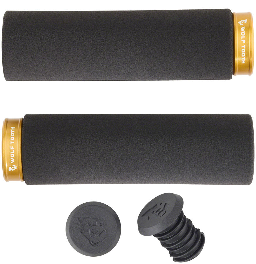 Wolf Tooth Fat Paw Lock-On Grips - Black/Gold