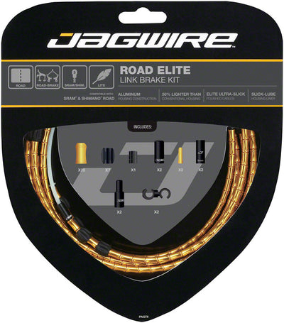 Jagwire Road Elite Link Brake Cable Kit - Gold