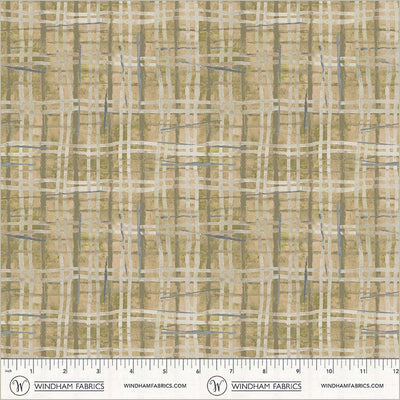 Tela de algodón a cuadros Dusty para pantallas de porche - 43”/44” por yarda