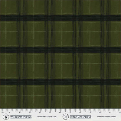 Window Pane Plaid Piney Cotton Fabric - 43"/44" Per Yard