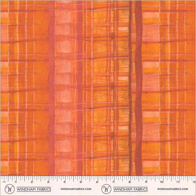 Peach Orchard Plaid Cotton Fabric - 43"/44" Per Yard