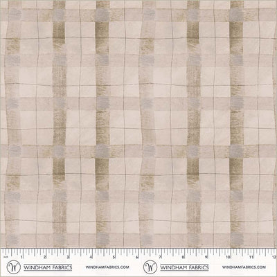 Tela de Algodón a Cuadros de Avena - 43"/44" por Yarda