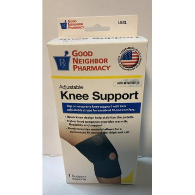 Good Neighbor Pharmacy Knee Support Open Patella Neoprene Black L/XL