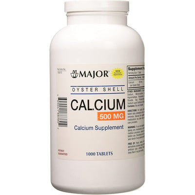 Premium Oyster Shell Calcium Supplement – 500mg, 1000 Tablets