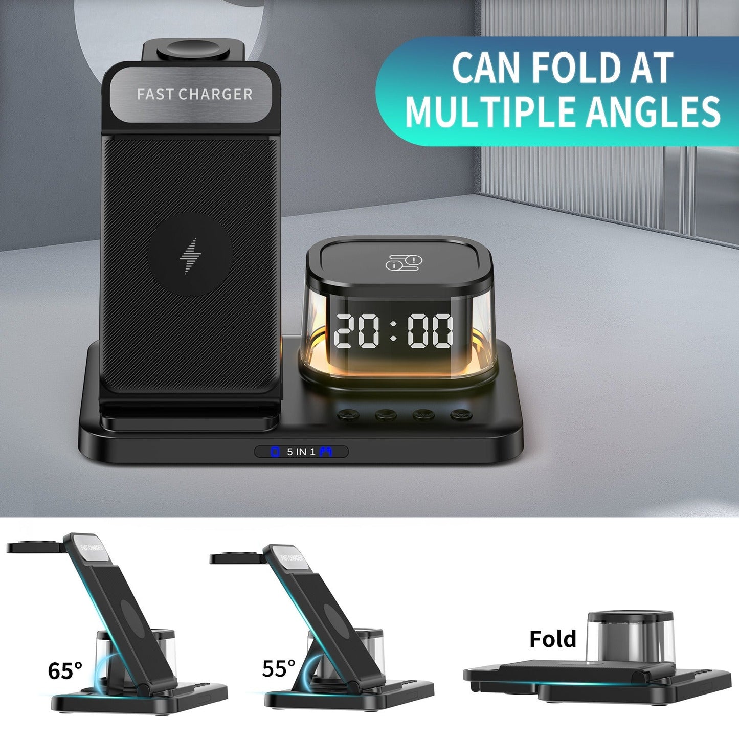 15W Fast Charging Wireless Mobile Phone Charging Station