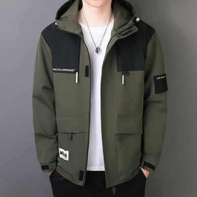 Men's Windproof Hooded Jacket - Outdoor Waterproof Sport Jacket