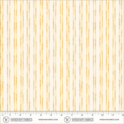 Aviva Ribbons Ivory Cotton Fabric - 44"/45" Per Yard
