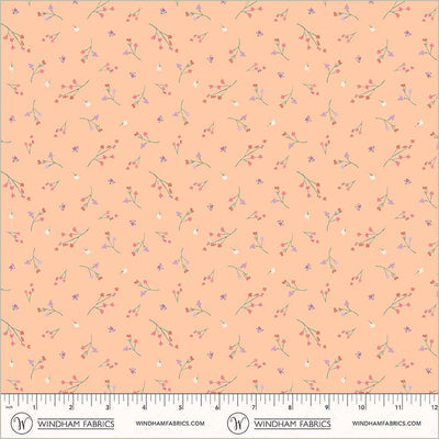 Aviva Sprig Ballet Cotton Fabric - 44"/45" Per Yard