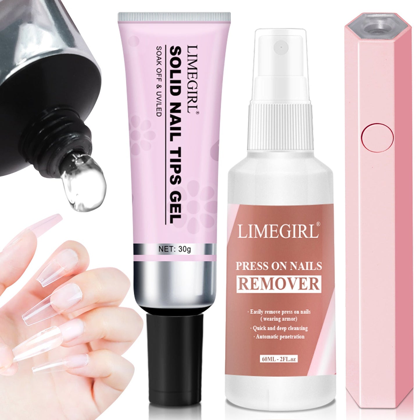 Magic Solid Nail Glue Kit (3-in-1)