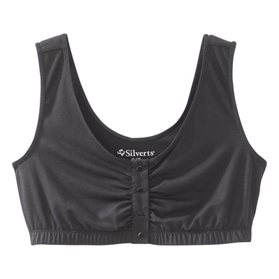 Soutien-gorge adaptatif à fermeture frontale Silverts - Noir, 2X-Large