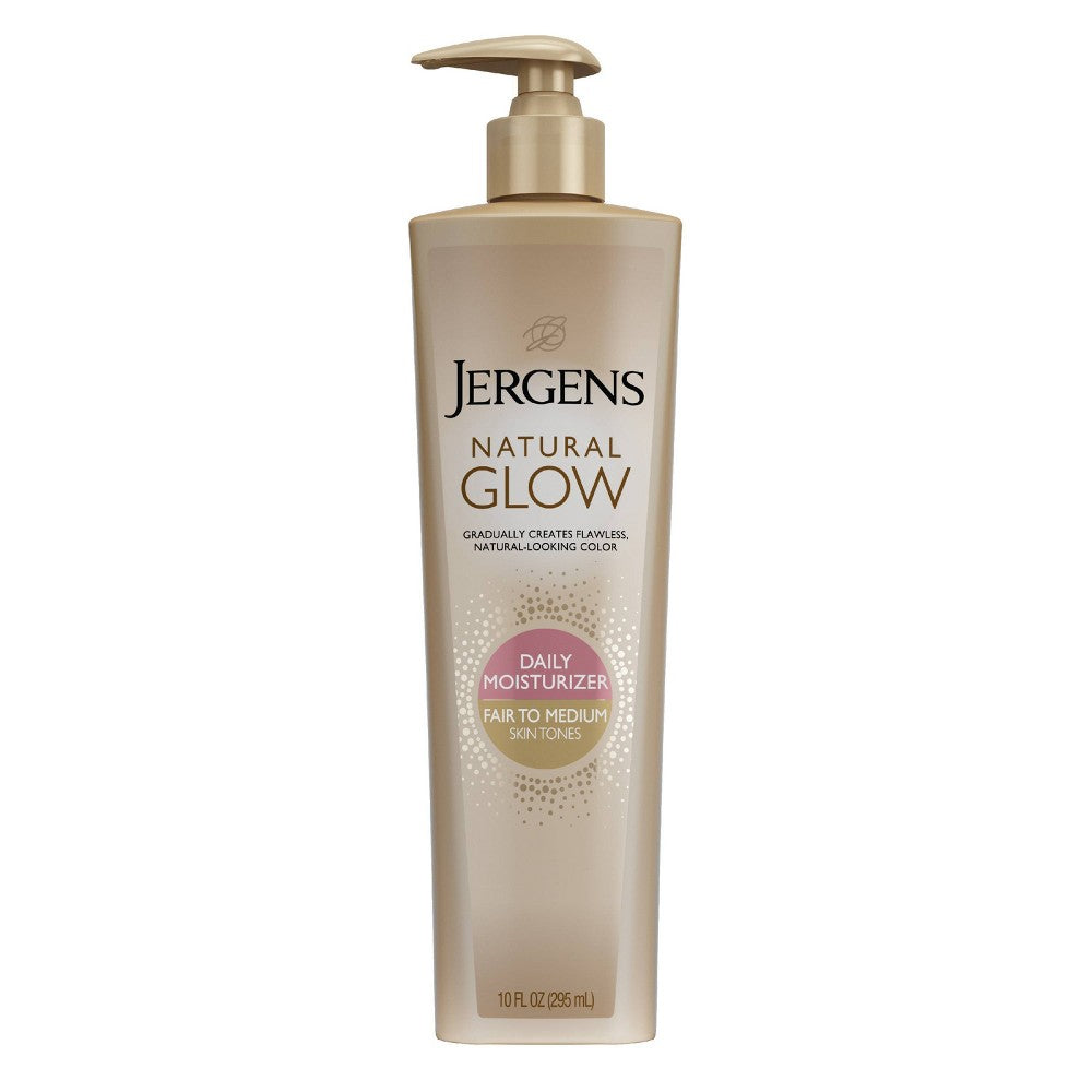 Jergens Natural Glow Hidratante Diario para Tonos de Piel Claros a Medios - 10 Oz
