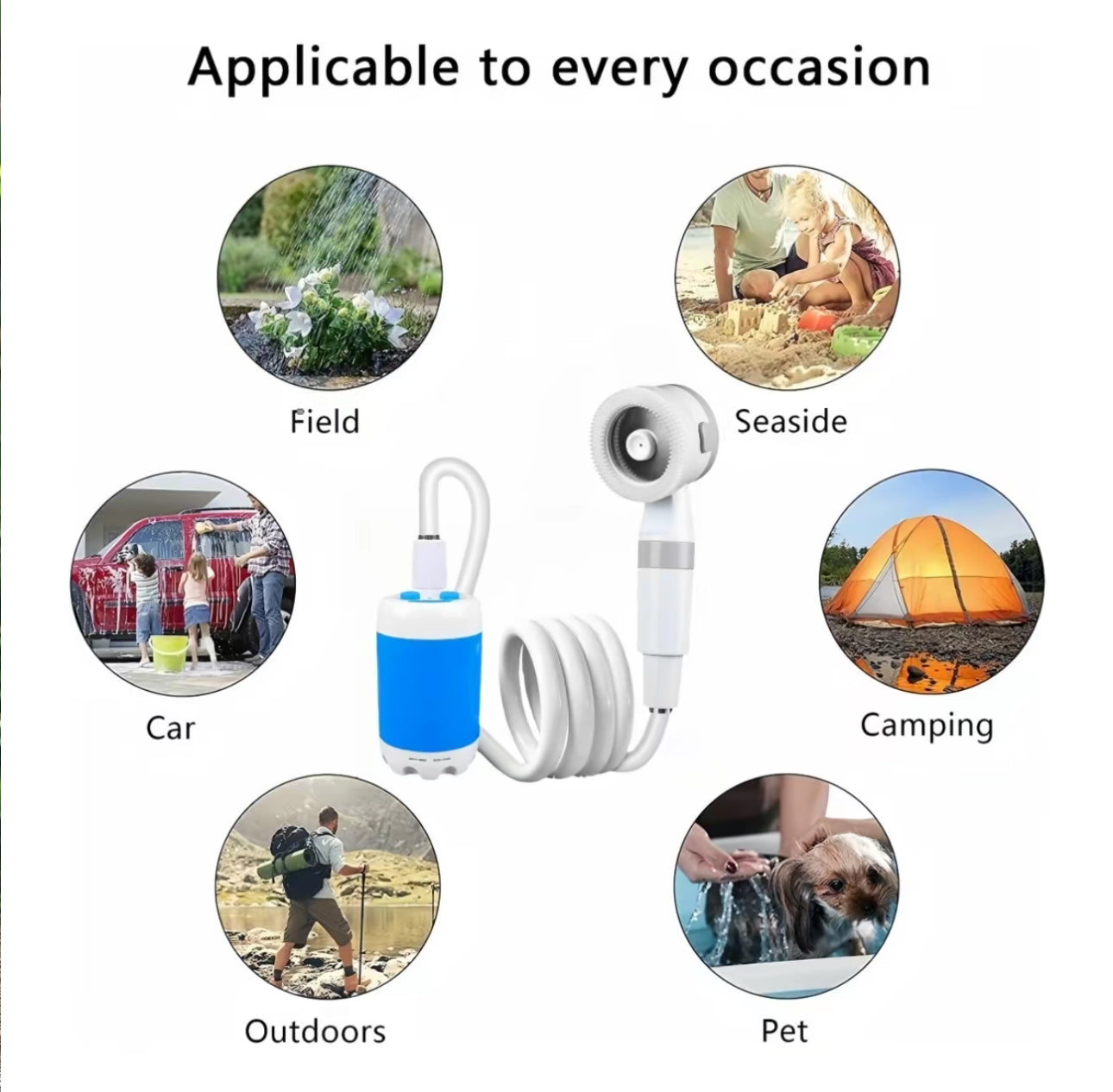 TravelWash Portable Shower - Korvel