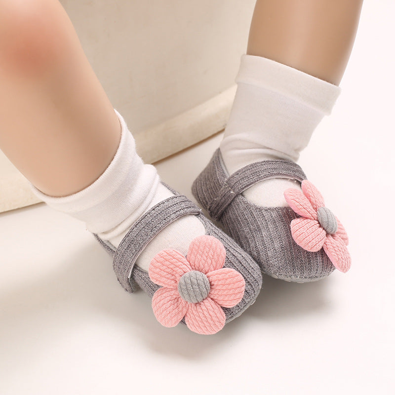 Spring And Autumn Style 0-1 Year Old Baby Toddler Shoes Soft Bottom Breathable Baby Shoes All-Match Princess Shoes - Korvel