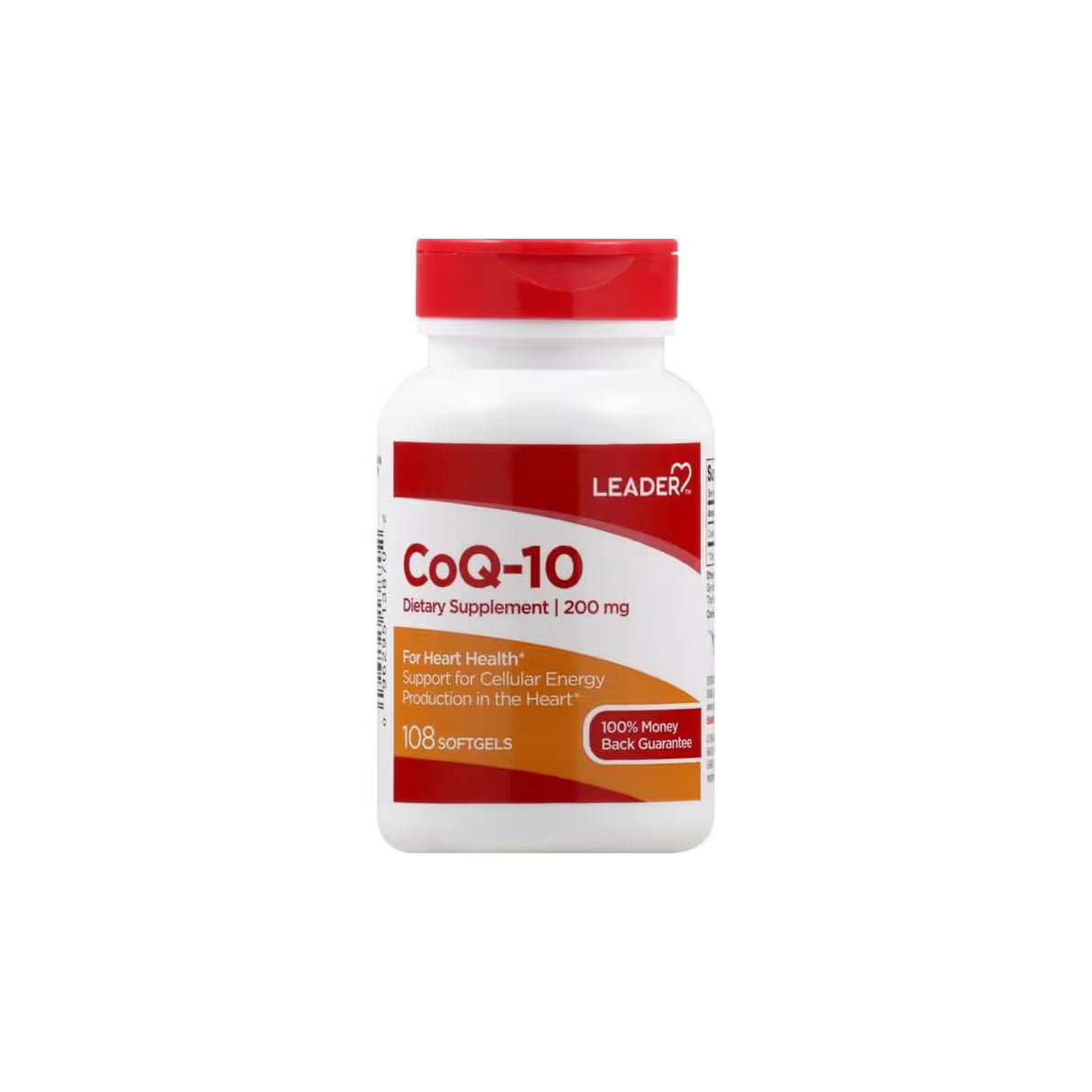 Leader Co-Enzyme Q10 200mg Softgels - 108 Count
