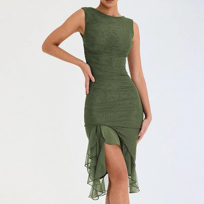 Summer Slim Skinny Sleeveless Dress for Women