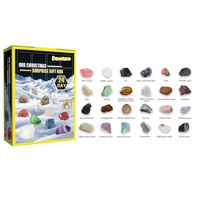 24 Grille Ore Blind Box Christmas 24 Days Multi-Colored Ore Toy Gift Box - Korvel