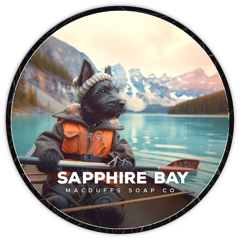 Savon à raser Sapphire Bay de Macduffs Soap Company