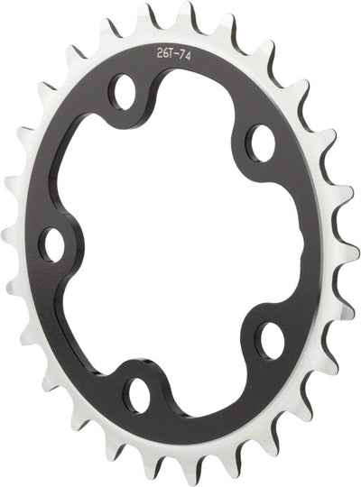 MSW Multi Speed 24t x 74mm Inner Chainring - Black
