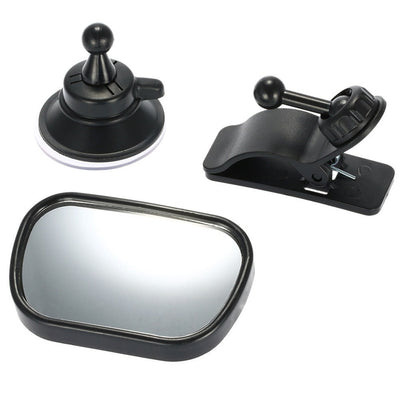 2 in 1 Mini Safety Car Back Seat Baby View Mirror Adjustable Baby Rear Convex Mirror Car Baby Kids Monitor - Korvel