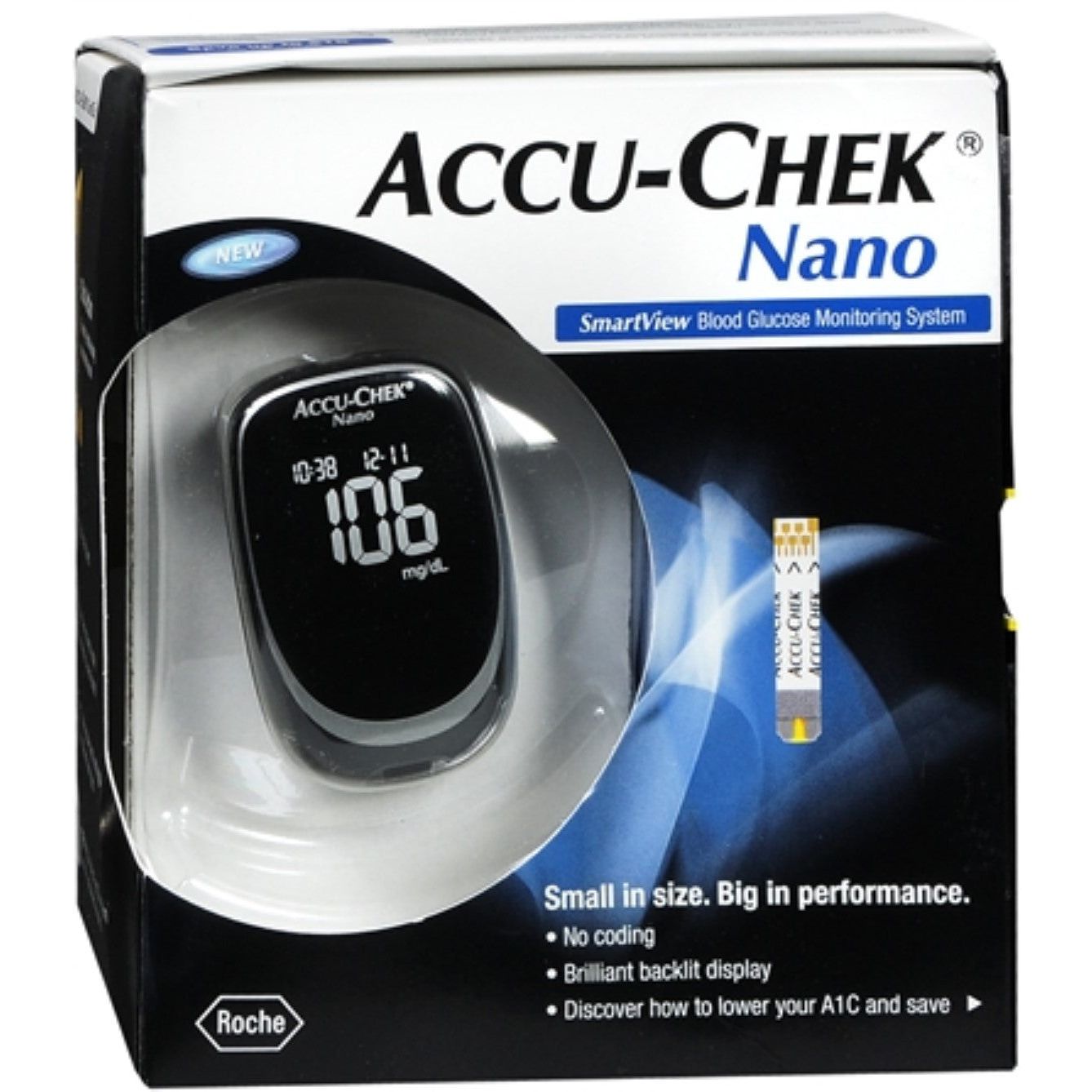 Kit de Monitoreo de Glucosa en Sangre Accu-Chek Nano Smartview