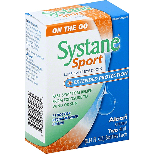 Gouttes oculaires lubrifiantes Systane Sport - Protection prolongée en déplacement