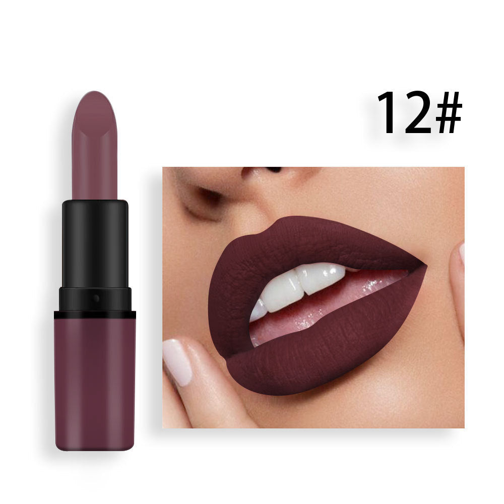 Premium Matte Lipstick in Rich Plum and Classic Red Shades