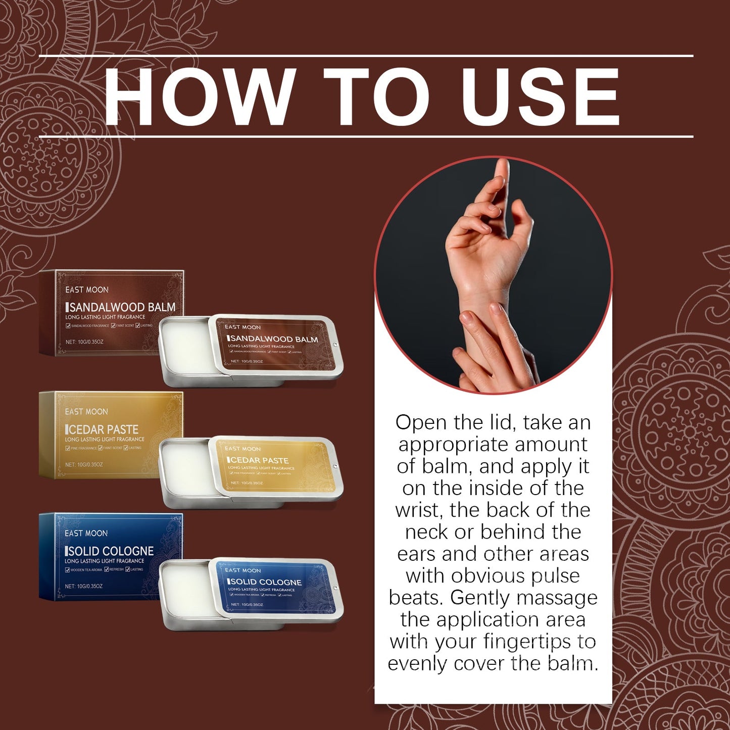 Men's Solid Balm Portable Solid Balm For Long-Lasting Fragrance Refreshing And Non-Sticky - Korvel