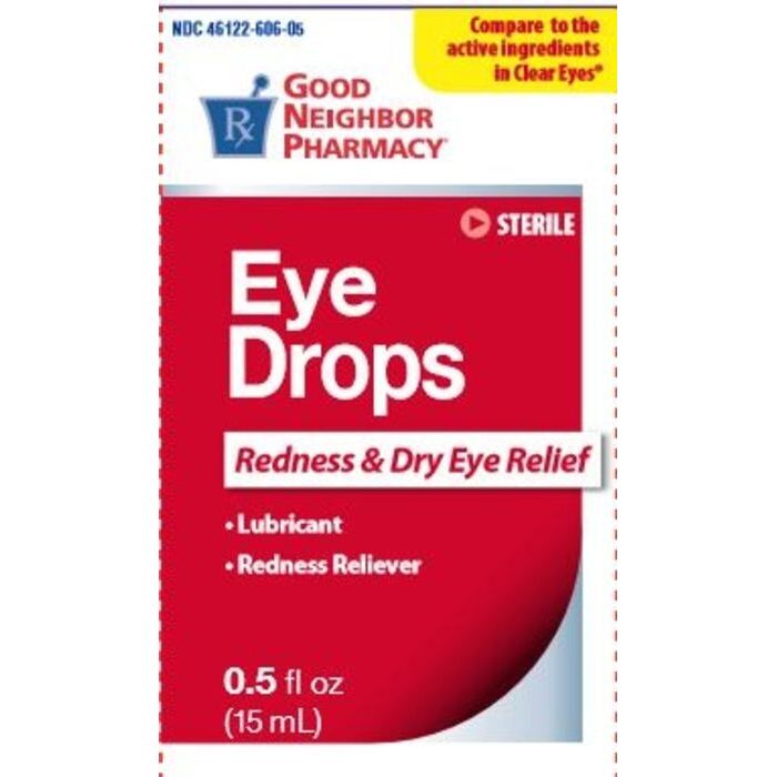 Gouttes oculaires Good Neighbor Pharmacy Red Eye Relief - 0,5 fl oz