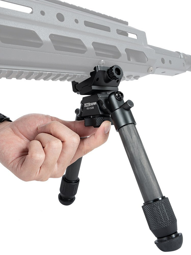 Linkogear HB-C02M Carbon Fiber Bipod – Quick-Detach, Adjustable 7-10” - Korvel