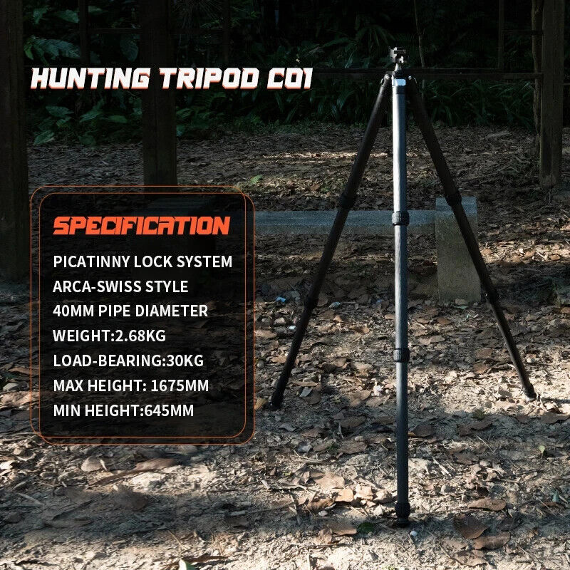 Linkogear HT-404CS Carbon Fiber Hunting Tripod Rest