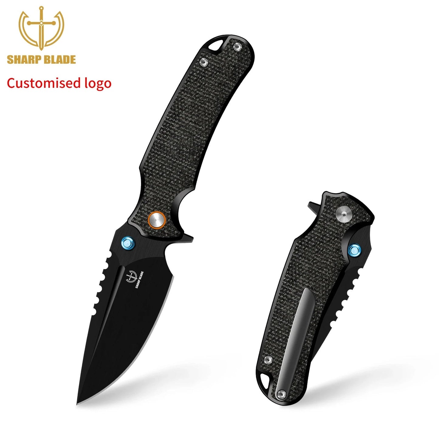 Sharp Blade YH-SB05 Premium EDC Folding Knife - Micarta Handle