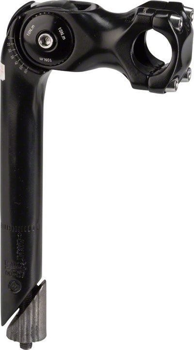 Kalloy 820 Stem de Bicicleta Ajustable - 80mm, 25.4mm de Abrazadera, Aleación Negra