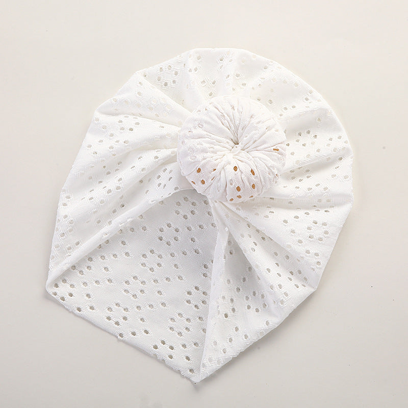 Baby Pullover Cap Cute Lace Hole Donut Baby Indian Tire Cap Children's Headwear - Korvel